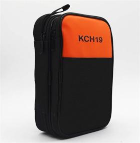 img 1 attached to KCH19 Double Layered & Padded Carrying Zipper Case with Wrist Strap - Ideal for Handheld Multimeter, Phase Indicator, Thermometer, Calibrator, and Clamp Meter