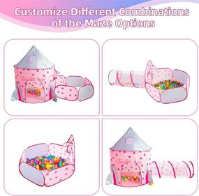 img 2 attached to Outdoor Birthday Playhouse for Princess 🏰 Toddlers: Enhance Kids' Furniture, Decor & Storage