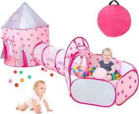img 4 attached to Outdoor Birthday Playhouse for Princess 🏰 Toddlers: Enhance Kids' Furniture, Decor & Storage