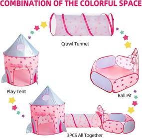 img 3 attached to Outdoor Birthday Playhouse for Princess 🏰 Toddlers: Enhance Kids' Furniture, Decor & Storage