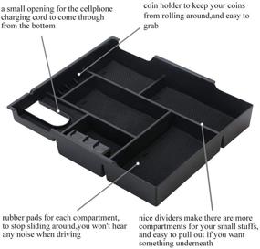 img 3 attached to Vesul Designed Armrest Console Organizer