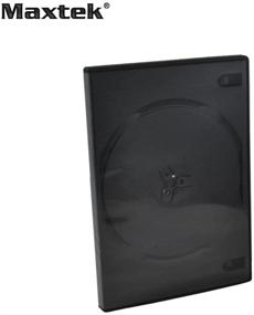 img 2 attached to 📀 Maxtek 14mm Black Double Capacity DVD Case & Clear Sleeve (25-Pack)