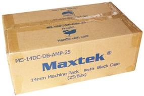 img 1 attached to 📀 Maxtek 14mm Black Double Capacity DVD Case & Clear Sleeve (25-Pack)