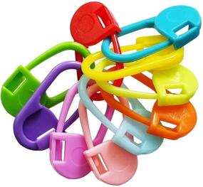 img 2 attached to 50 Colorful Knitting Markers: Bulk Stitch Markers for Crochet & DIY Crafts – Locking Pins in 10 Vibrant Colors