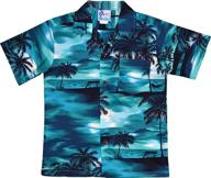 boys' hawaiian shirt - rjc waimea sunset logo
