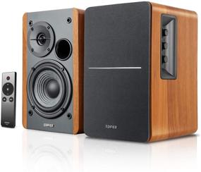 img 4 attached to Edifier R1280Ts Powered Bookshelf Speakers: 🔊 Superior Studio Monitor Speakers with Subwoofer Line Out
