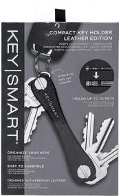 img 3 attached to 🔑 Compact Leather Keychain Organizer by KeySmart: Streamline Your Keys