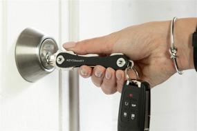 img 1 attached to 🔑 Compact Leather Keychain Organizer by KeySmart: Streamline Your Keys