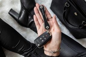 img 2 attached to 🔑 Compact Leather Keychain Organizer by KeySmart: Streamline Your Keys