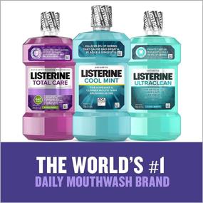 img 2 attached to 🌬️ Listerine Total Care Anticavity Mouthwash, Advanced 6 Benefits Fluoride Mouthwash for Bad Breath and Enamel Strength, Refreshing Fresh Mint Flavor, 8.5 fl. oz, 250 mL (Pack of 6)