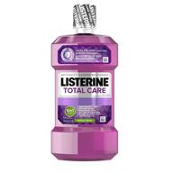 🌬️ listerine total care anticavity mouthwash, advanced 6 benefits fluoride mouthwash for bad breath and enamel strength, refreshing fresh mint flavor, 8.5 fl. oz, 250 ml (pack of 6) logo