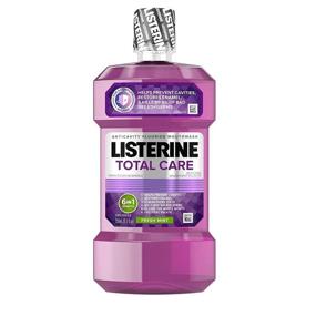 img 4 attached to 🌬️ Listerine Total Care Anticavity Mouthwash, Advanced 6 Benefits Fluoride Mouthwash for Bad Breath and Enamel Strength, Refreshing Fresh Mint Flavor, 8.5 fl. oz, 250 mL (Pack of 6)