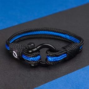 img 1 attached to Thin Blue Line Law Enforcement Bracelet - Perfect Gift for Police Officer
