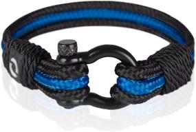 img 4 attached to Thin Blue Line Law Enforcement Bracelet - Perfect Gift for Police Officer