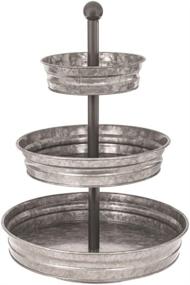 img 4 attached to 🍽️ Ultimate Galvanized Round Serveware: Ideal for Outdoor and Indoor Use