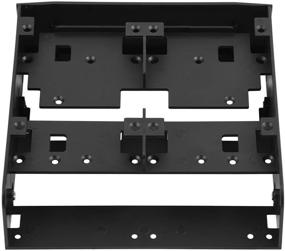 img 2 attached to 📀 Zerone 5.25&#39;&#39; to 3.5&#39;&#39;/ 2.5&#39;&#39; Bay Adapter: Convert 5.25&#34; Floppy-Drive to Dual 2.5 x 3.5 HDD/SSD Bay Cover Mounting Bracket Kit for PC
