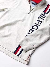 img 1 attached to 👕 Stylish and Cozy: Tommy Hilfiger Quarter Sweater Heather Boys' Clothing for Sweaters