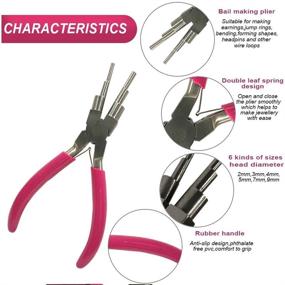 img 3 attached to Nawabtek 6 in 1 Bail Making Pliers: Versatile Tool for Jewelry Wire Bending and Looping (2mm-9mm)