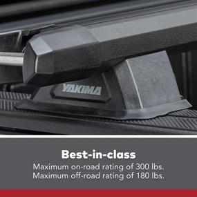 img 1 attached to 🚚 YAKIMA Bedrock HD Low Profile Heavy Duty Truck Bed Rack: Ideal Solution for Trucks and Trailers with Open Rails (300lb On Road Capacity)