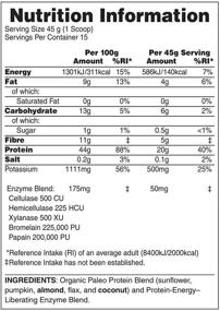 img 1 attached to 🌿 NaturesPlus Organic Paleo Protein - 1.49 lbs, 20g Protein, Vegan Protein Powder - Unflavored, Unsweetened - Certified Organic High Protein Energy Supplement - Vegetarian, Gluten-Free - 15 Servings