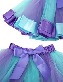img 1 attached to Bingoshine Colorful Layered Ballet Girls' Clothing in Skirts & Skorts - Rainbow Theme