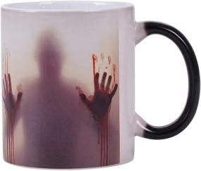 img 1 attached to Revive Your Mornings with Color Changing Zombie Mug: Hot/Cold Heat Sensitive Ceramic Mug 11oz