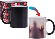 revive your mornings with color changing zombie mug: hot/cold heat sensitive ceramic mug 11oz logo