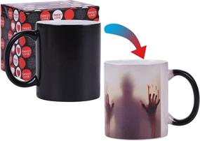 img 4 attached to Revive Your Mornings with Color Changing Zombie Mug: Hot/Cold Heat Sensitive Ceramic Mug 11oz