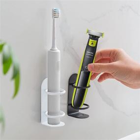 img 1 attached to Wall Mounted Electric Toothbrush Compatible OneBlade