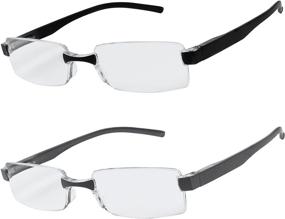 img 3 attached to Reading Glasses Rimless Lightweight Comfort