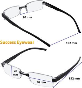 img 2 attached to Reading Glasses Rimless Lightweight Comfort