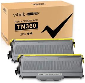 img 4 attached to 🖨️ High-Yield Black Toner Cartridge Replacement for Brother TN-360 TN-330 - V4INK 2PK Compatible for HL-2170W, HL-2140, MFC-7840W, and more