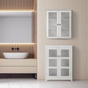 img 3 attached to Stylish and Functional: Teamson Home Dixie White Bathroom Cabinet