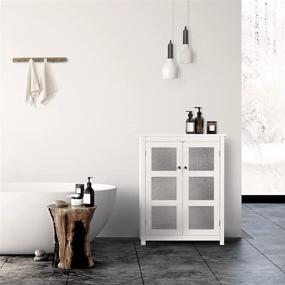 img 2 attached to Stylish and Functional: Teamson Home Dixie White Bathroom Cabinet