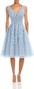 img 4 attached to 👗 Stunning Annadress Sleeveless Homecoming Bridesmaid Applique Dresses for Women's Clothing Collection+