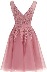 img 3 attached to 👗 Stunning Annadress Sleeveless Homecoming Bridesmaid Applique Dresses for Women's Clothing Collection+