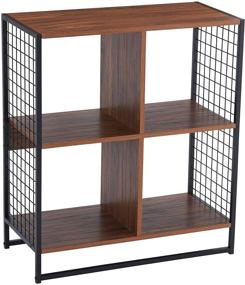 img 4 attached to 🏠 Hickory 8114-1 4-Compartment Organizer with Metal Mesh Sides - Fits 13 Inch Storage Cubes | Black | Household Essentials