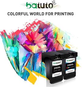 img 2 attached to 🖨️ batuto Remanufactured Inkjet Replacement for Canon PG-245XL CL-246XL 245 246 XL (1 Black, 1 Tri-Color) – Compatible with Pixma MX492 MX490 MG2520 MG2920 MG2420 MG2522 MG2922 MG2525 MG3022 MG3020 IP2820