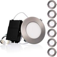 💡 torchstar e-lite series: 4 inch ultra thin led recessed lights - j-box industrial electrical lighting components логотип