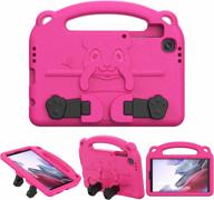 📱 timovo samsung galaxy tab a7 lite 8.7 2021 case - lightweight convertible handle stand, kids friendly eva protective cover - magenta логотип