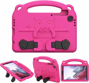 img 4 attached to 📱 TiMOVO Samsung Galaxy Tab A7 Lite 8.7 2021 Case - Lightweight Convertible Handle Stand, Kids Friendly EVA Protective Cover - Magenta