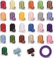 simthread 27 spools trilobal polyester embroidery machine thread: 27 assorted colors with prewound bobbins - size a/sa156. perfect for fsl on brother janome pfaff babylock singer husqvaran bernina and more! logo