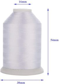 img 2 attached to Simthread 27 Spools Trilobal Polyester Embroidery Machine Thread: 27 Assorted Colors with Prewound Bobbins - Size A/SA156. Perfect for FSL on Brother Janome Pfaff Babylock Singer Husqvaran Bernina and more!