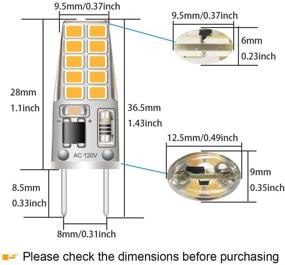 img 3 attached to 💡 Лампа LED G8 с возможностью диммирования, теплый белый свет 2700K-3000K: идеально подходит для светильников типа "шайба