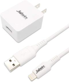 img 3 attached to 🔌 Highly Reliable Apple Certified 6ft Lightning to USB Cable and 12W USB Power Adapter Wall Plug for iPhone 12 11 Pro Max XS XR X 8 Plus 7 6S 6 SE 5S 5 iPad Mini Air iPod (White)