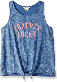 img 2 attached to 👚 Lucky Brand Sleeveless Fashion Tank Top for Girls: Trendy Style with Comfort
