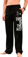 mandalorian lounge pants: stylish sleepwear for men by fandom republic logo