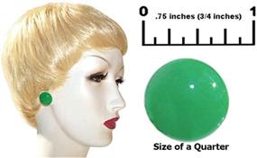 img 3 attached to DesignedDazzle 9 Pairs Multi-Colors Round Button Plastic Earrings - Hypoallergenic Resin Acrylic Studs for Sensitive Ears