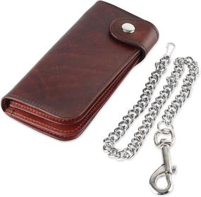 img 2 attached to Timeless Bifold Vintage Leather Wallets & Accessories with Antique Closure: Card Cases, Money Organizers, and Men's Accessories