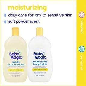 img 2 attached to 🍼 Baby Magic 2-in-1 Baby Wash & Shampoo, Calendula & Coconut - Nourishing Calendula and Coconut Oil Formula, 30 Fl Oz